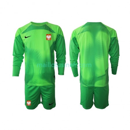 Maillot de Foot Pologne Gardien Domicile Coupe du monde 2022 Manches Longues - Enfant Maillot de Foot Pologne Gardien Domicile Coupe du monde 2022 Manches Longues - Enfant